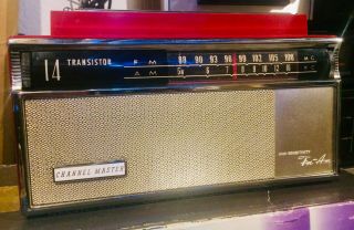 Vintage Sanyo Fm - Am Channel Master 14 Transistor Radio Model 6518 110