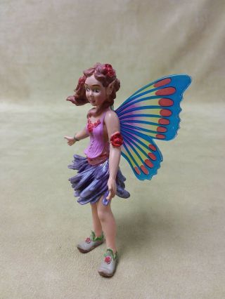 Fairy Girl Figure Safari LTD 2008 Violet Fantasy Mythical Figure Butterfly Wings 3