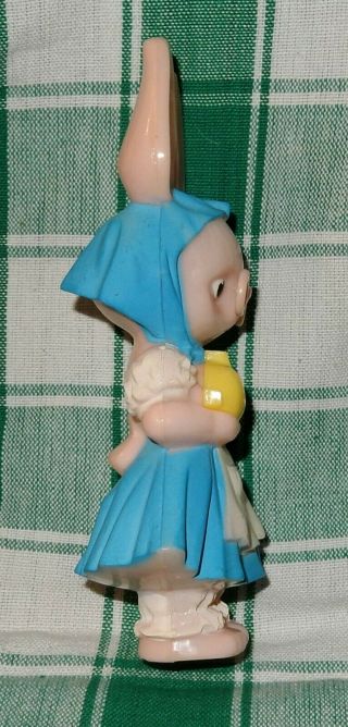 Knickerbocker Hard Plastic 1950s Bunny Rabbit Rattle Easter Decoration Toy d 4