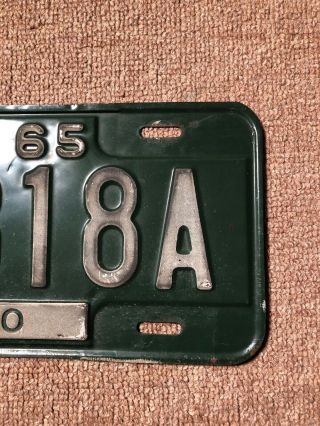 1965 Indiana Truck License Plate 87818A 4