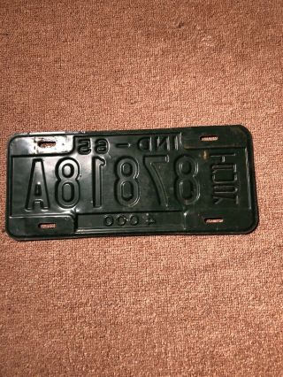 1965 Indiana Truck License Plate 87818A 5