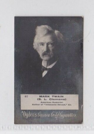 Ogdens Guinea Gold Card: Mark Twain