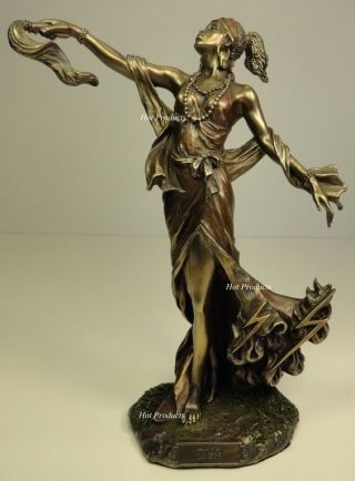 ORISHA OYA Goddess of Wind Yoruba African Statue Sculpture Bronze Finish 2
