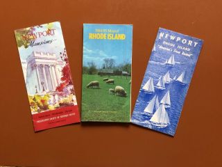 Vintage Maps/brochures Of Newport And Rhode Island