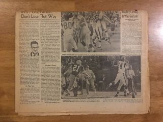 December 10,  1967 Los Angeles LA TIMES Sports Newspaper Rams vs Green Bay 3