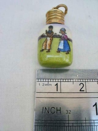 Rare Antique Miniature Porcelain Perfume Bottle. 7