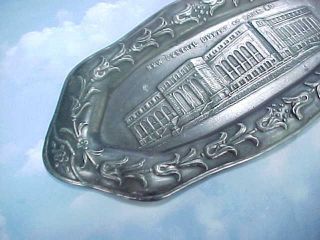 Antique 1920 ' s Souvenir Tray of THE CENTRAL LIBRARY St.  LOUIS MO. 2