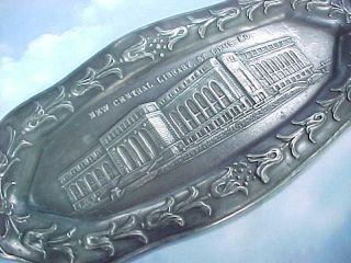 Antique 1920 ' s Souvenir Tray of THE CENTRAL LIBRARY St.  LOUIS MO. 3