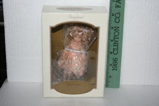 Vtg Hand Craft Porcelain Posable Wing Fairy Doll Ornament 5 - 1/4 