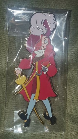 Disney Shopping Pin Halloween Jumbo Jessica Rabbit As Captain Hook Costume Le300