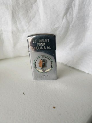Vintage Zippo Lighter Us Navy Uss Seattle Aoe - 3 Ship Military Personalized