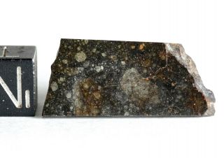 Meteorite NWA 11436 - Rumuruti R3 - 6 (S3/W - low) - Best polished Slice 2.  43g 2