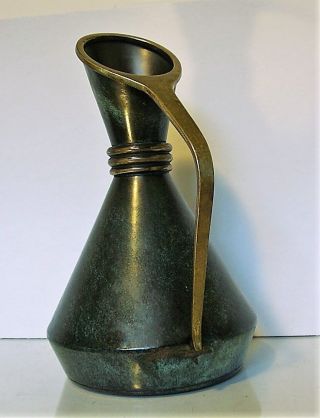 L A R G E Pal Bell Art Deco pitcher early Israeli c.  1950 2