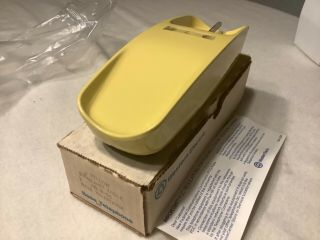 Vintage Nos At&t Western Electric Trimline Yellow Hand Telephone Base
