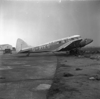 Air Malta,  Airspeed Consul,  G - Aiks,  Late 1940s,  Large Size Negative