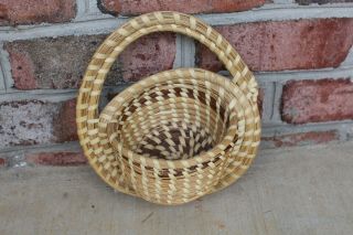 Gullah Sweetgrass Hanging Basket With Handle Charleston Sc