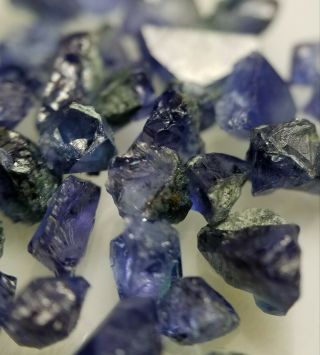 Rare benitoite crystals from the gem mine in California - - BHW 30 - - 3