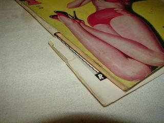 6 - Vintage Pin - up Magazines - Heavy Wear and clipped pages - Betty Page. 8
