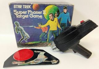 1976 Mego Star Trek Battery Operated Phaser Ii Target Game Toy Set