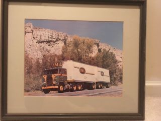 Iml Truck Lines Doubles Truck Framed Photo Print.
