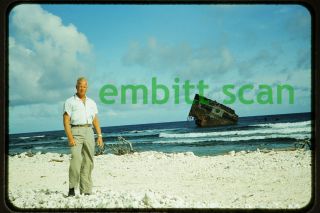 Slide,  Wreckage Of Japanese Ijn Troopship Suwa Maru,  1959 Wake Island