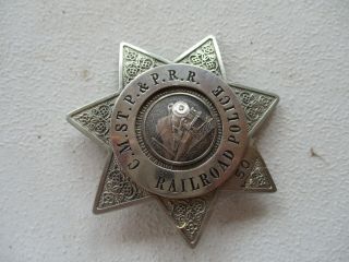3 " C M Stp & P Rr Railroad Police Badge