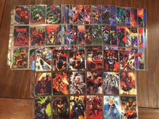 1994 Marvel Flair Annual Complete Base And Powerblast Set And 1995 Canvas Set