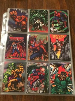 1994 Marvel Flair Annual Complete Base And Powerblast Set And 1995 Canvas Set 4
