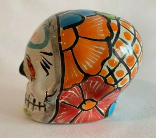 Catrina Candy Sugar Skull Head Day of the Dead Mexican Talavera Ceramic Pottery 2