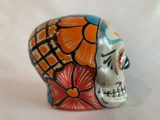 Catrina Candy Sugar Skull Head Day of the Dead Mexican Talavera Ceramic Pottery 4