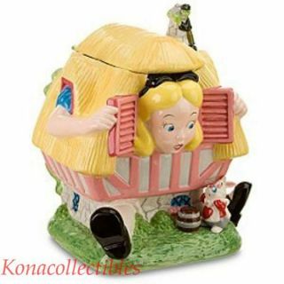 Disney Alice In Wonderland Cookie Jar White Rabbit 