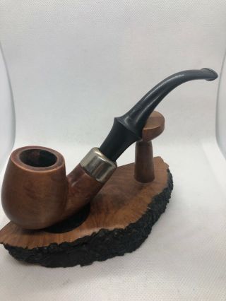 Vintage Wdc Wellington Pipe With Sterling Band