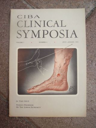Ciba Clinical Symposia 1953 Frank Netter Md Venous Disorders Of Lower Extremity