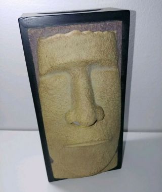 Tiki Head Tissue Box Cover Nose Dispenser Resin Material Rotary Hero 10 " X 5 " Fun