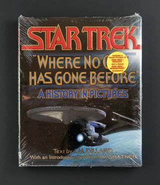 Star Trek “where No One Has Gone Before” Hard Cover Book