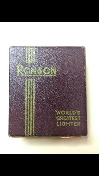 Vintage Ronson Standard Lighter w/ Box,  great 2