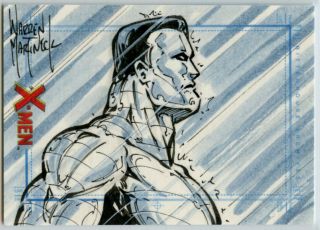 X - Men Archives Sketch Card - Warren Martineck - Colossus