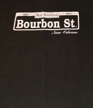 Orleans Rue Bourbon Street Sign T Shirt Mardi Gras