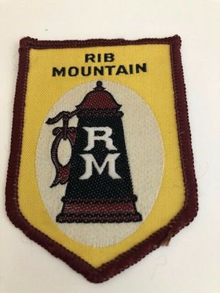 Rib Mountain Wisconsin Wi Skiing Resort Ski Area Embroidered Patch Badge