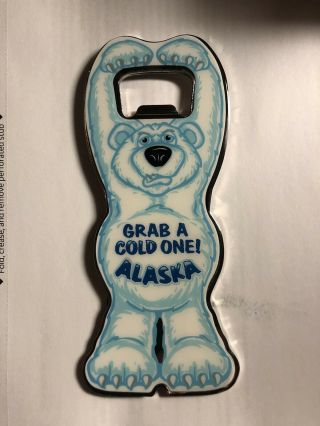 Alaska Bear Bottle Opener - With Magnet
