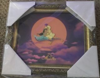 Wdw Aladdin Anniversary Aladdin And Jasmine Carpet Framed Pin Jumbo Pin Le 250