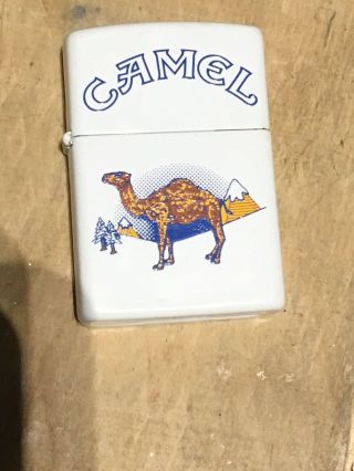 Zippo White Matte Camel Lighter Very Rare Lighter