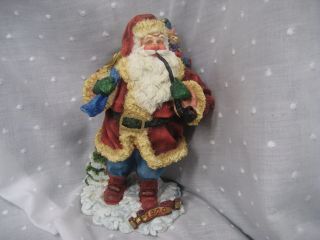Galleria Lucchese Roman Santa 1920 Reintroduced 1994 With Pipe And Blue Sack