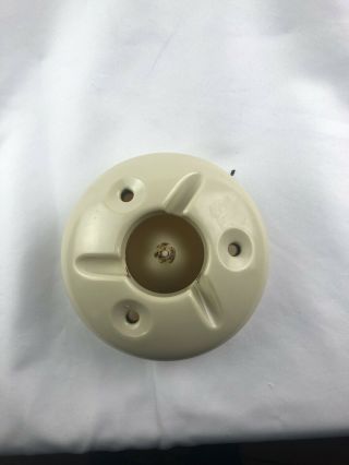 Vintage Flying Saucer Wind Proof Ash Tray White Plastic Space Age Products