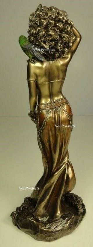 ORISHA OSHUN Goddess of Love Yoruba African Statue Sculpture Antique Bronze Fnsh 3
