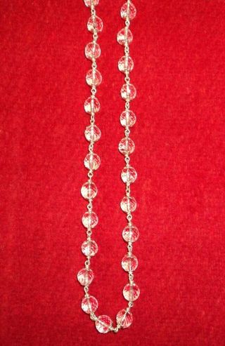 Sphatik Diamond Cutting Mala - In Silver - 7 Mm - 55 Beads