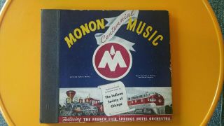 Monon Railroad Music French Lick Springs Indiana Hotel 4 Record Set 1940 