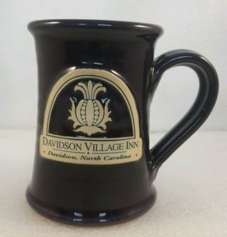 Davidson Village Inn Davidson North Carolina Mug 8 Oz Elegant Blue Ceramic Fired