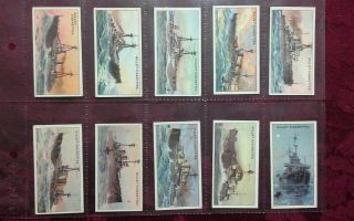Cigarette Cards,  Set Of The Worlds Dreadnoughts Wills 1910 25 Cards
