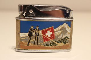 Vintage Rare Enamel Japan Benzin Petrol Cigar Lighter " Penguin " /switzerland/swiss